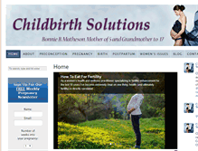 Tablet Screenshot of childbirthsolutions.com